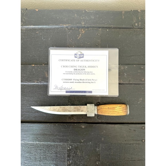 Other - Crouching Tiger Hidden Dragon Screen MOVIE PROP – Chris Pang Flying Blade w/COA